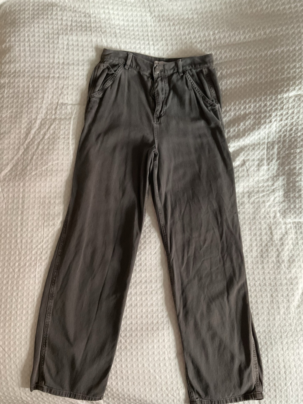 Garage Women’s Gray Wide-leg Carpenter Pants